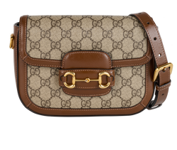 Small Horsebit 1955, Canvas/Leather, Beige/Brown, 498879, S/DB, 2*